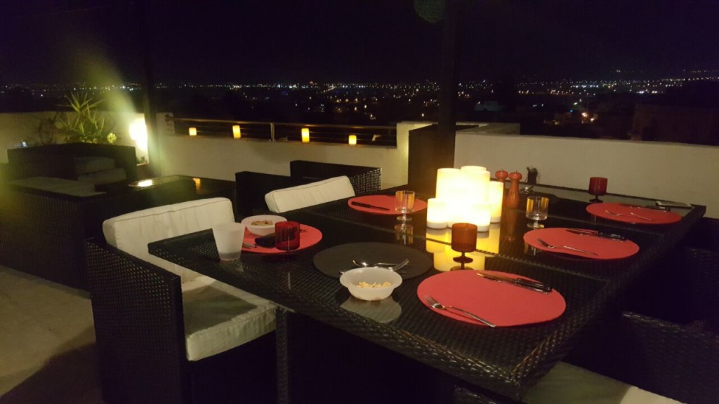 A beautiful view of Naxxar at night form the Malta Haven roof top